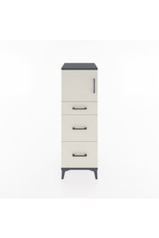 Hyperion Dolap Tek Raflı 3 Çekmeceli Tek Kapaklı 44x44x134 Antrasit-Aytaşı