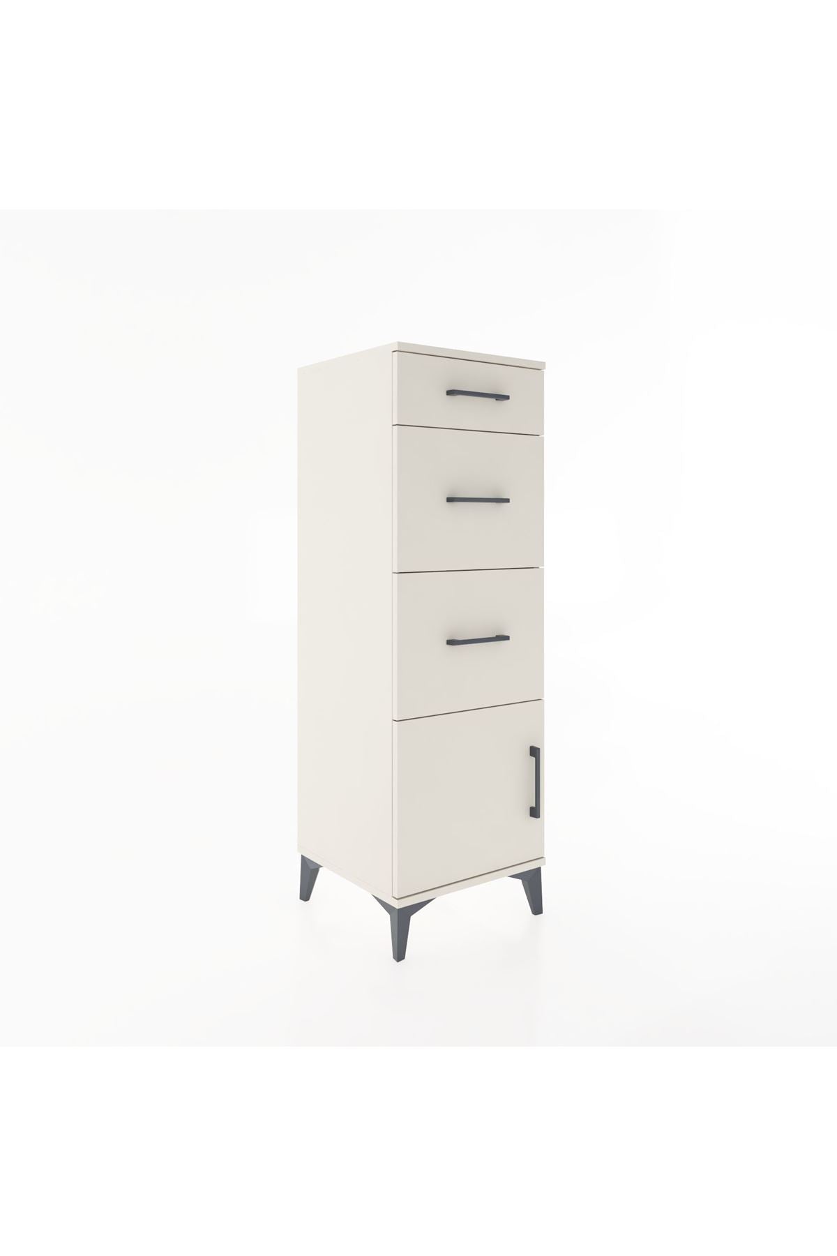 Hyperion Dolap 3 Çekmeceli Tek Kapaklı 44x44x134 Aytaşı-Aytaşı