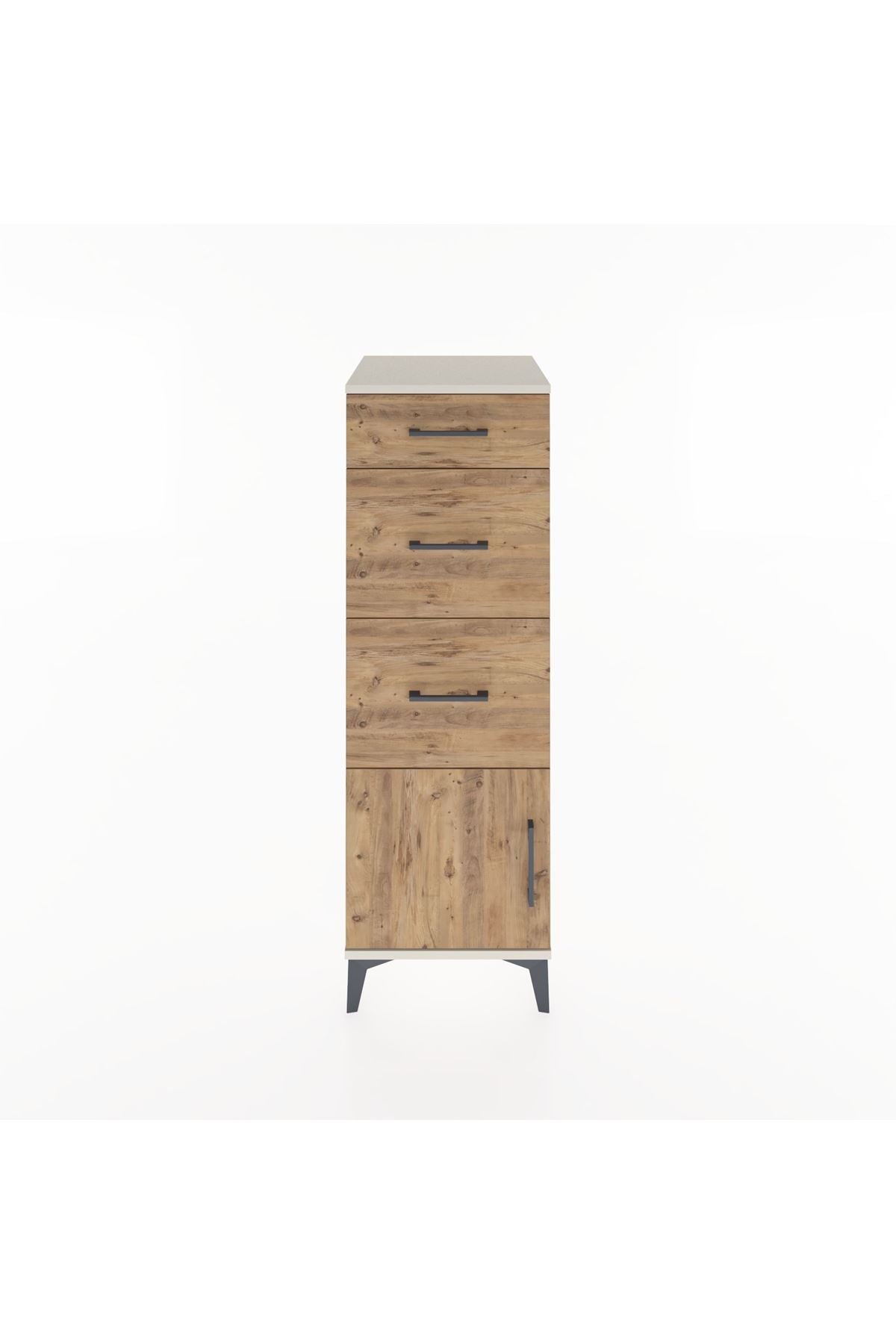 Hyperion Dolap 3 Çekmeceli Tek Kapaklı 44x44x134 Aytaşı-Çam