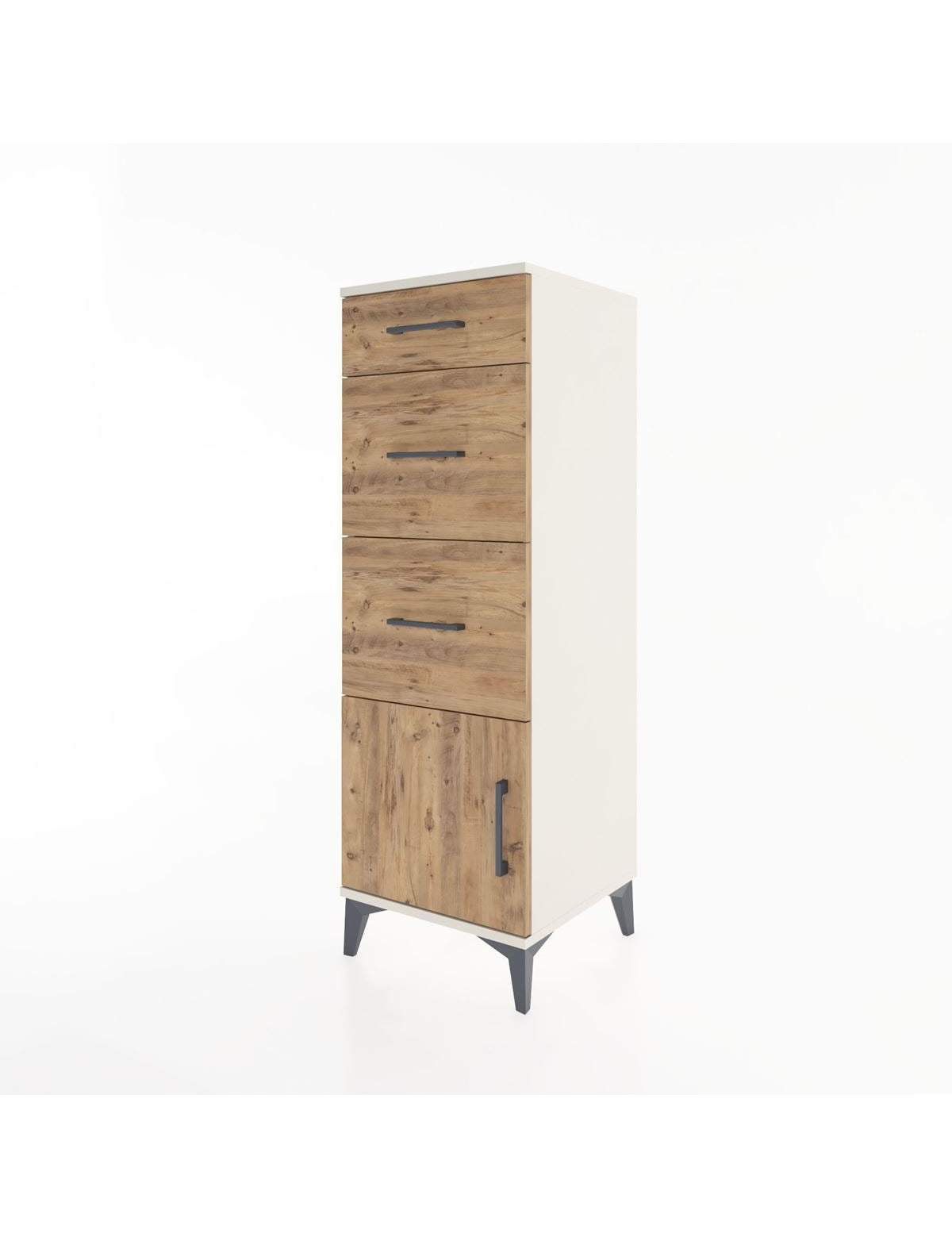 Hyperion Dolap 3 Çekmeceli Tek Kapaklı 44x44x134 - S49M007V3B