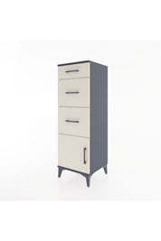 Hyperion Dolap 3 Çekmeceli Tek Kapaklı 44x44x134 Antrasit-Aytaşı