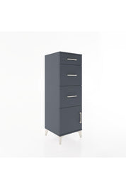Hyperion Dolap 3 Çekmeceli Tek Kapaklı 44x44x134 Antrasit-Antrasit