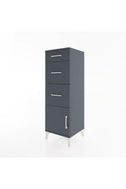 Hyperion Dolap 3 Çekmeceli Tek Kapaklı 44x44x134 Antrasit-Antrasit