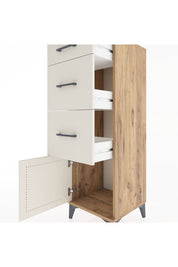 Hyperion Dolap 3 Çekmeceli Tek Kapaklı 44x44x134 Çam-Aytaşı