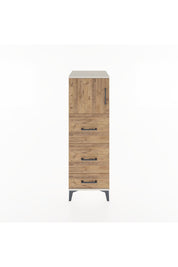 Hyperion Dolap Tek Raflı 3 Çekmeceli Tek Kapaklı 44x44x134 Aytaşı-Çam