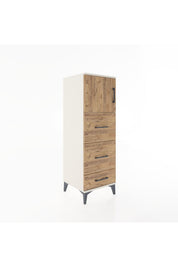Hyperion Dolap Tek Raflı 3 Çekmeceli Tek Kapaklı 44x44x134 Aytaşı-Çam