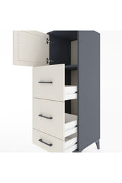 Hyperion Dolap Tek Raflı 3 Çekmeceli Tek Kapaklı 44x44x134 - S49M008V4B