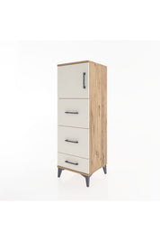 Hyperion Dolap Tek Raflı 3 Çekmeceli Tek Kapaklı 44x44x134 - S49M008V7B