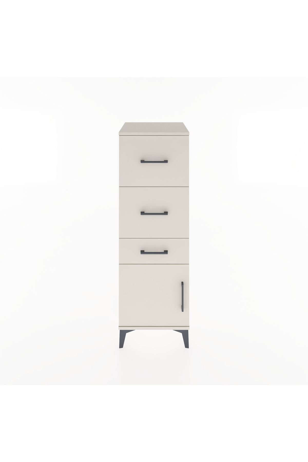 Hyperion Dolap 3 Çekmeceli Tek Kapaklı 44x44x134 Aytaşı-Aytaşı