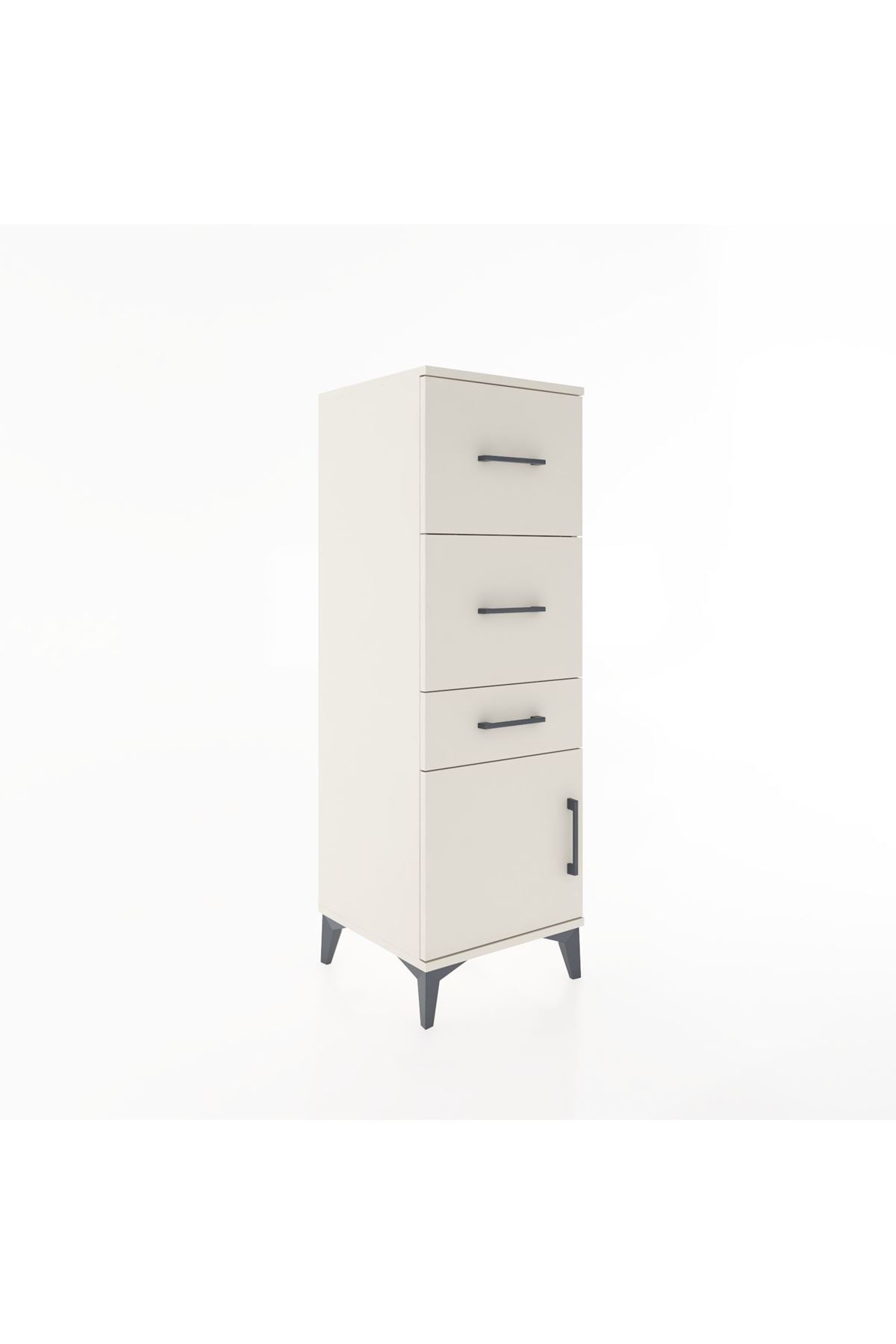 Hyperion Dolap 3 Çekmeceli Tek Kapaklı 44x44x134 Aytaşı-Aytaşı