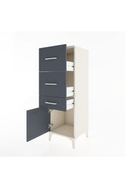 Hyperion Dolap 3 Çekmeceli Tek Kapaklı 44x44x134 Aytaşı-Antrasit