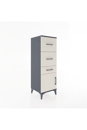 Hyperion Dolap 3 Çekmeceli Tek Kapaklı 44x44x134 Antrasit-Aytaşı