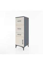 Hyperion Dolap 3 Çekmeceli Tek Kapaklı 44x44x134 Antrasit-Aytaşı