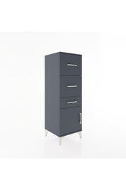 Hyperion Dolap 3 Çekmeceli Tek Kapaklı 44x44x134 Antrasit-Antrasit