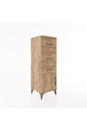 Hyperion Dolap 3 Çekmeceli Tek Kapaklı 44x44x134 Çam-Çam