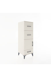 Hyperion Dolap Tek Raflı 3 Çekmeceli Tek Kapaklı 44x44x134 Aytaşı-Aytaşı