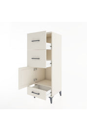 Hyperion Dolap Tek Raflı 3 Çekmeceli Tek Kapaklı 44x44x134 Aytaşı-Aytaşı