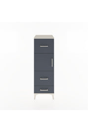 Hyperion Dolap Tek Raflı 3 Çekmeceli Tek Kapaklı 44x44x134 Aytaşı-Antrasit