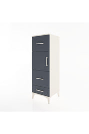 Hyperion Dolap Tek Raflı 3 Çekmeceli Tek Kapaklı 44x44x134 Aytaşı-Antrasit