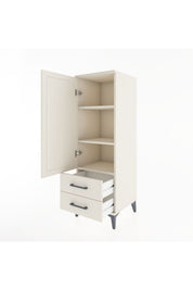 Hyperion Dolap 3 Raflı 2 Çekmeceli Tek Kapaklı 44x44x134 Aytaşı-Aytaşı