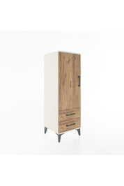 Hyperion Dolap 3 Raflı 2 Çekmeceli Tek Kapaklı 44x44x134 Aytaşı-Çam