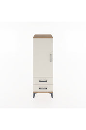 Hyperion Dolap 3 Raflı 2 Çekmeceli Tek Kapaklı 44x44x134 Çam-Aytaşı