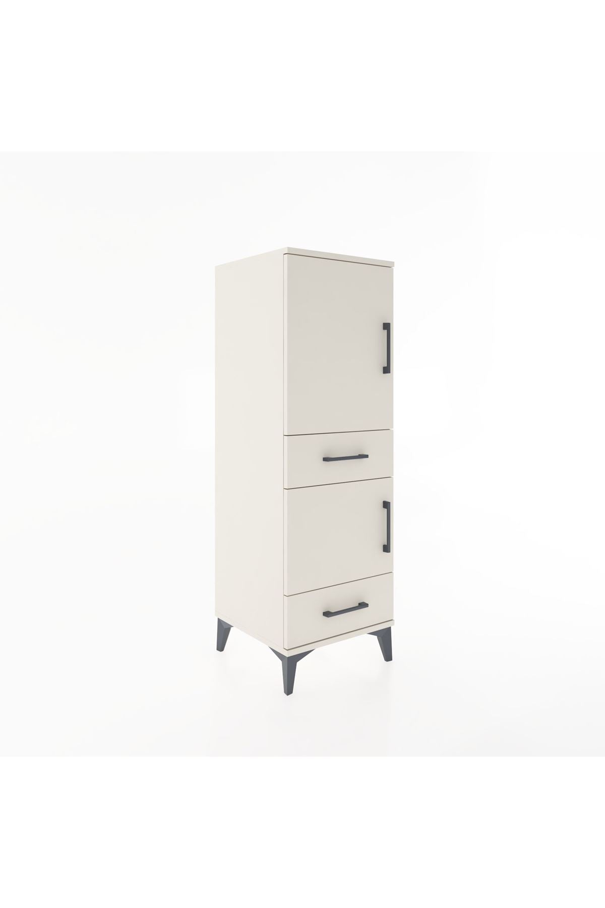 Hyperion Dolap 3 Raflı 2 Çekmeceli 2 Kapaklı 44x44x134 Aytaşı-Aytaşı