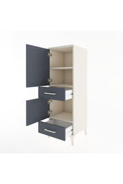 Hyperion Dolap 3 Raflı 2 Çekmeceli 2 Kapaklı 44x44x134 Aytaşı-Antrasit