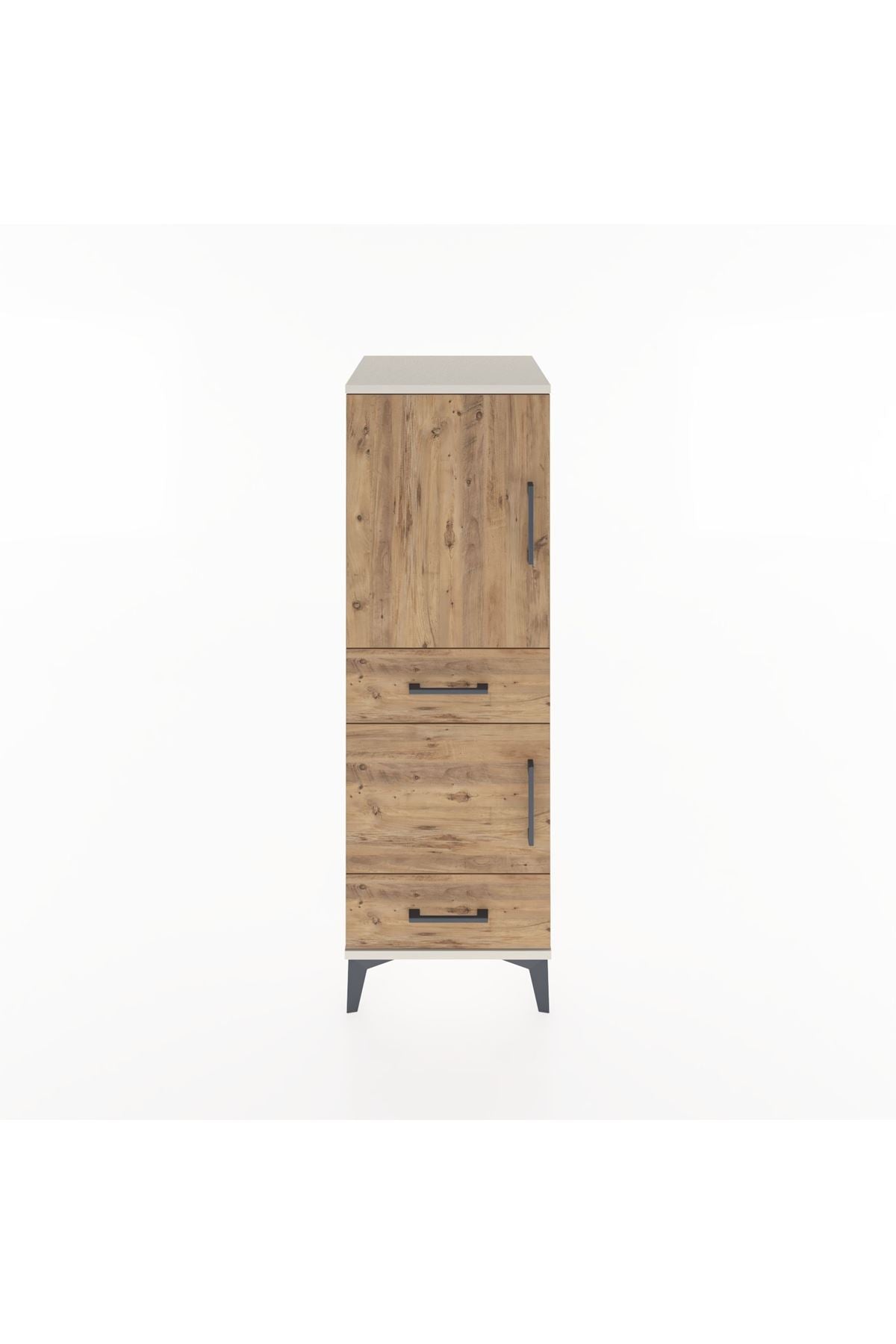 Hyperion Dolap 3 Raflı 2 Çekmeceli 2 Kapaklı 44x44x134 Aytaşı-Çam