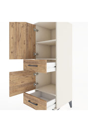 Hyperion Dolap 3 Raflı 2 Çekmeceli 2 Kapaklı 44x44x134 Aytaşı-Çam