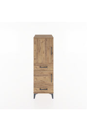 Hyperion Dolap 3 Raflı 2 Çekmeceli 2 Kapaklı 44x44x134 Çam-Çam