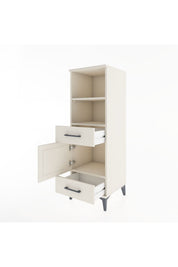 Hyperion Dolap 3 Raflı 2 Çekmeceli Tek Kapaklı 44x44x134 Aytaşı-Aytaşı