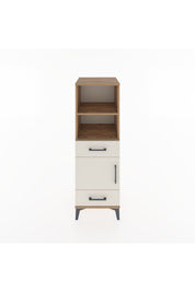 Hyperion Dolap 3 Raflı 2 Çekmeceli Tek Kapaklı 44x44x134 Çam-Aytaşı