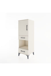 Hyperion Dolap 3 Raflı 2 Çekmeceli Tek Kapaklı 44x44x134 Aytaşı-Aytaşı