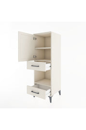 Hyperion Dolap 3 Raflı 2 Çekmeceli Tek Kapaklı 44x44x134 Aytaşı-Aytaşı
