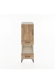 Hyperion Dolap 3 Raflı 2 Çekmeceli Tek Kapaklı 44x44x134 Aytaşı-Çam