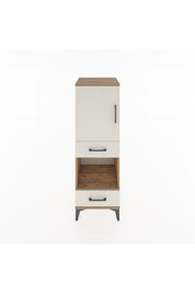 Hyperion Dolap 3 Raflı 2 Çekmeceli Tek Kapaklı 44x44x134 Çam-Aytaşı