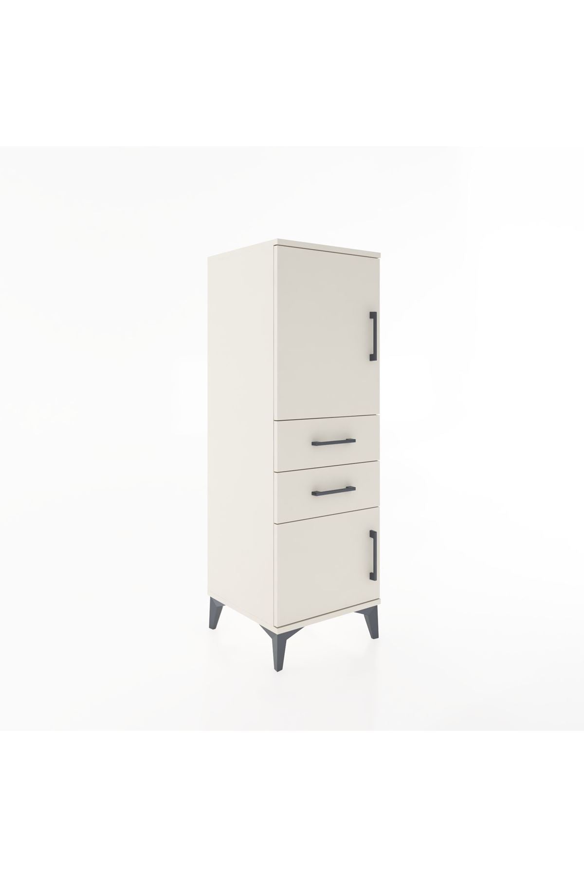 Hyperion Dolap 2 Raflı 2 Çekmeceli 2 Kapaklı 44x44x134 Aytaşı-Aytaşı