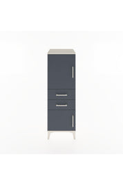 Hyperion Dolap 2 Raflı 2 Çekmeceli 2 Kapaklı 44x44x134 Aytaşı-Antrasit