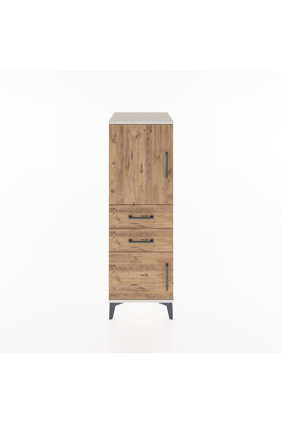 Hyperion Dolap 2 Raflı 2 Çekmeceli 2 Kapaklı 44x44x134 Aytaşı-Çam