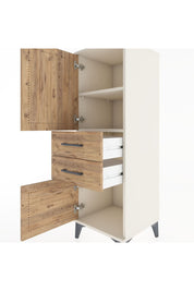 Hyperion Dolap 2 Raflı 2 Çekmeceli 2 Kapaklı 44x44x134 Aytaşı-Çam