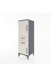 Hyperion Dolap 2 Raflı 2 Çekmeceli 2 Kapaklı 44x44x134 Antrasit-Aytaşı