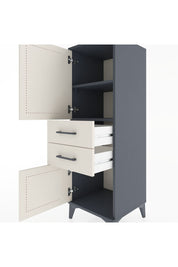 Hyperion Dolap 2 Raflı 2 Çekmeceli 2 Kapaklı 44x44x134 Antrasit-Aytaşı