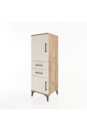 Hyperion Dolap 2 Raflı 2 Çekmeceli 2 Kapaklı 44x44x134 Çam-Aytaşı