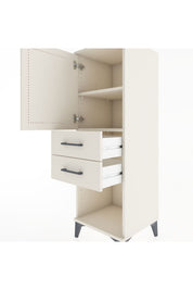 Hyperion Dolap 2 Raflı 2 Çekmeceli Tek Kapaklı 44x44x134 Aytaşı-Aytaşı