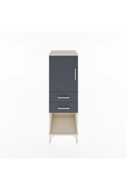 Hyperion Dolap 2 Raflı 2 Çekmeceli Tek Kapaklı 44x44x134 Aytaşı-Antrasit