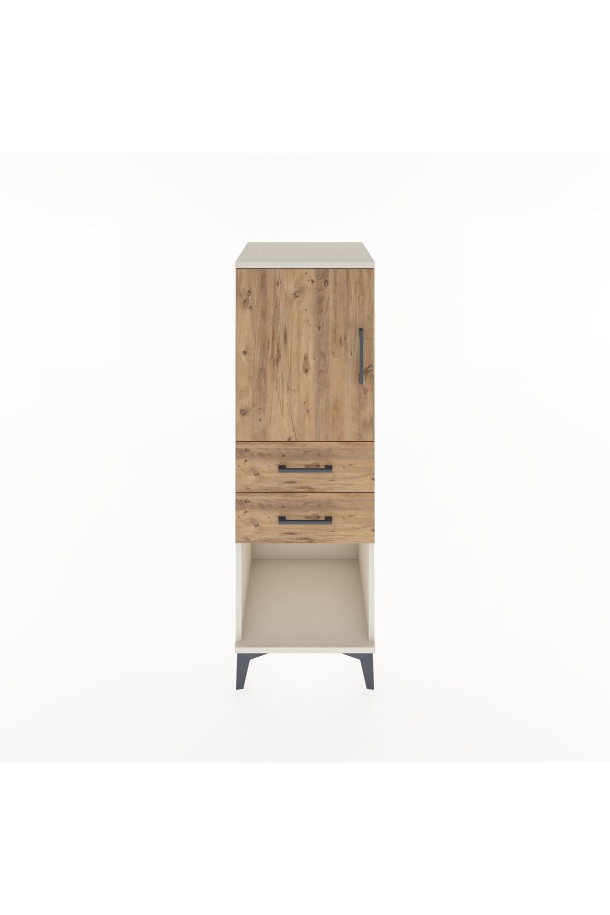 Hyperion Dolap 2 Raflı 2 Çekmeceli Tek Kapaklı 44x44x134 Aytaşı-Çam