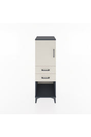 Hyperion Dolap 2 Raflı 2 Çekmeceli Tek Kapaklı 44x44x134 Antrasit-Aytaşı