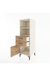 Hyperion Dolap 2 Raflı 2 Çekmeceli Tek Kapaklı 44x44x134 Aytaşı-Çam
