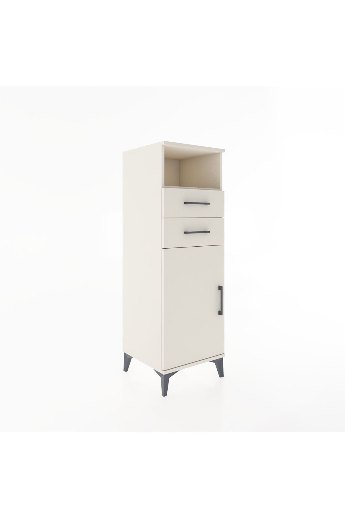 Hyperion Dolap 2 Raflı 2 Çekmeceli Tek Kapaklı 44x44x134 Aytaşı-Aytaşı